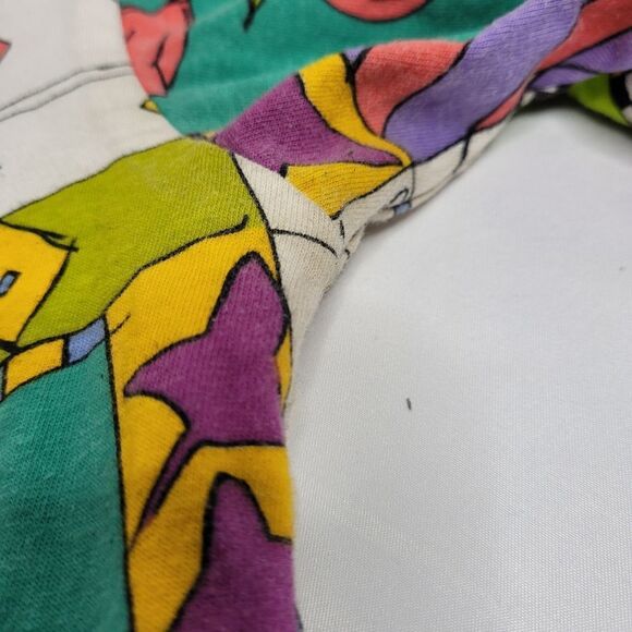 VINTAGE 80s Ken‎ Done reversible floral long sleeve top M - Picture 6 of 11